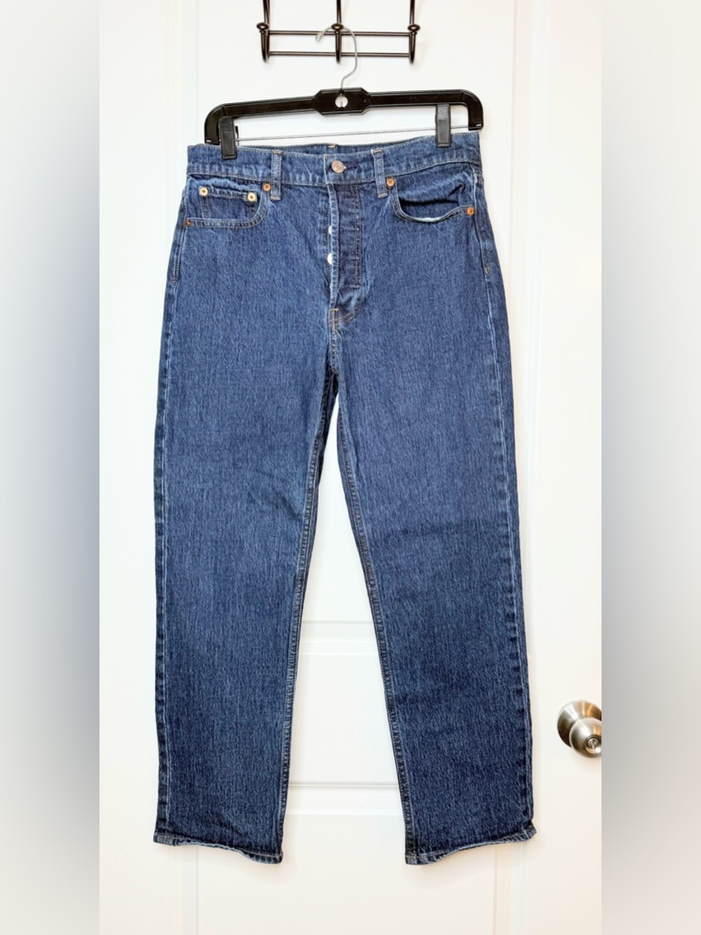 Gap Cheeky Straight High Rise Jeans Womens 28 Short Button Fly Vintage Wash